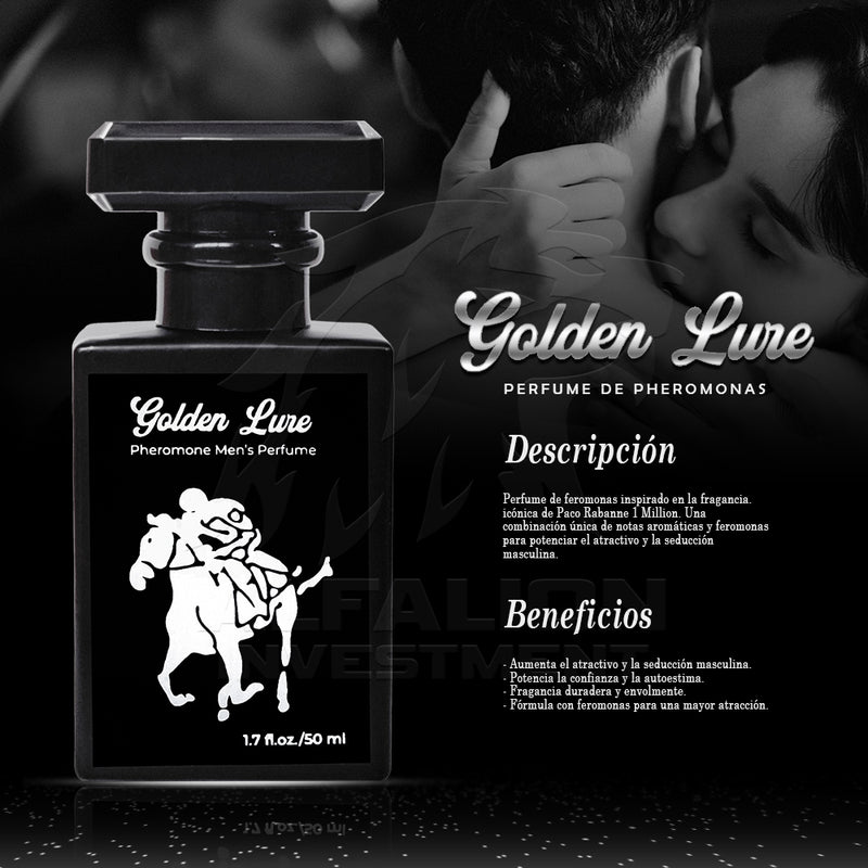 ¡GOLDER LURE! SEDUCCIÓN DORADA: PERFUME CON FEROMONAS IRRESISTIBLES✨🌹