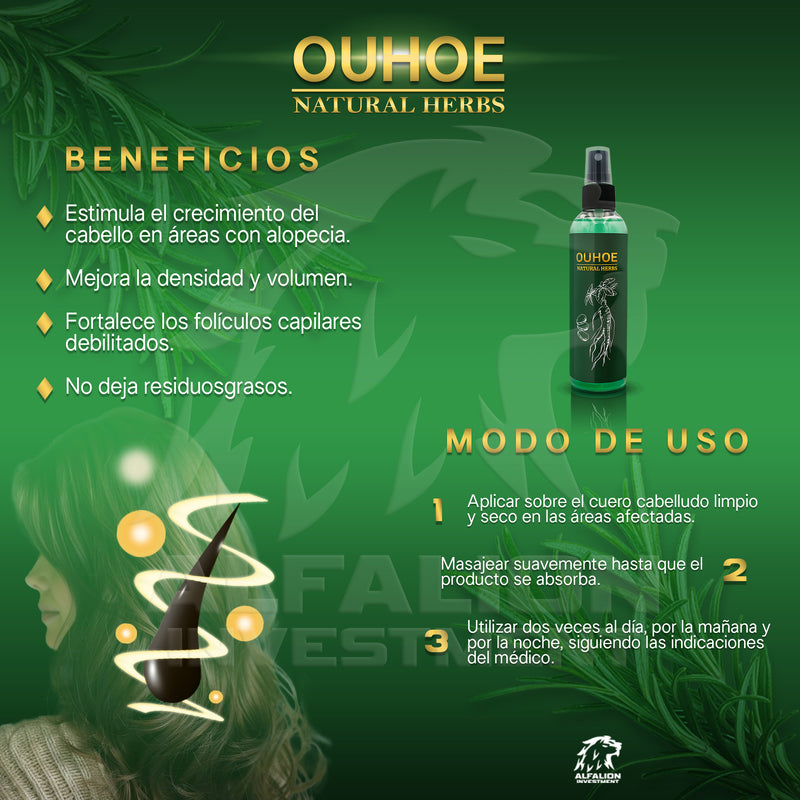 OUHOE - SPRAY CAPILAR - NO MÁS CAÍDA DEL CABELLO